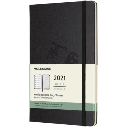 Moleskine 12-miesięczny planer tygodniowy L z twardą podkładką (NPC-10775490)