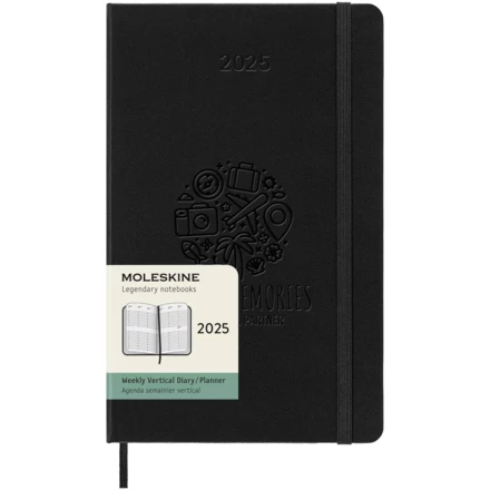Moleskine 12-miesięczny pionowy planer L w twardej oprawie (NPC-10793790)