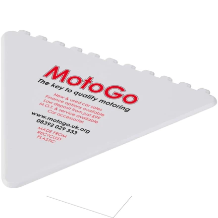 Frosty triangular recycled plastic ice scraper (NPC-21049801)