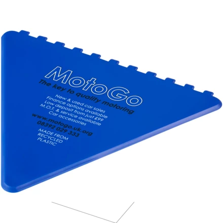 Frosty triangular recycled plastic ice scraper (NPC-21049853)