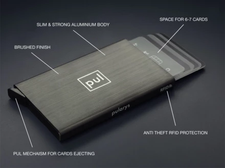 Etui na karty kredytowe RFID 94415535 - szary - ciemny (NJG-94415535)