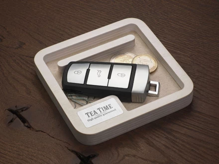 Drewniany organizer na biurko 1846121 (NJG-1846121)