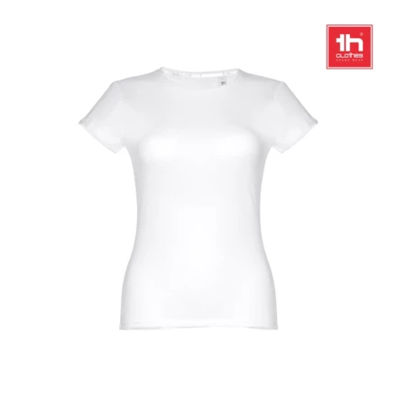 THC SOFIA WH. Tailliertes Damen-T-Shirt aus Baumwolle. Farbe Weiß (NPS-30105-106-M)
