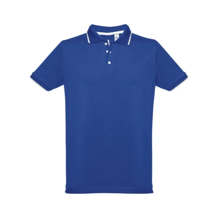 THC ROME. Men's Polo Shirt with contrast colour trim and buttons (NPS-30137-114-XXL)