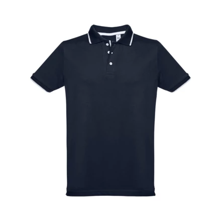 THC ROME. Zweifarbiges Baumwoll-Poloshirt für Herren (NPS-30137-134-M)
