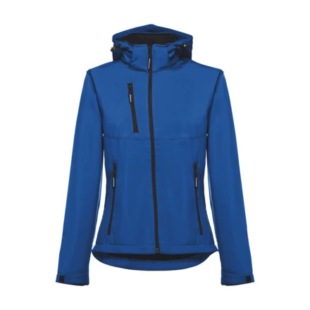 THC ZAGREB WOMEN. Women's softshell jacket with detachable hood and rounded back hem (NPS-30181-114-XL)