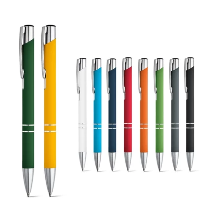 BETA SOFT. Soft touch aluminium ball pen (NPS-81141-106)