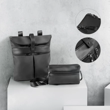 ROVER BACKPACK. Plecak z mikrofibry i PU (NPS-92146-103)