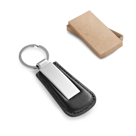 BACHMANN. Metal Keyring with PU surround (NPS-93171-103)