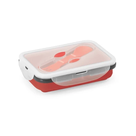 SAFFRON. Lunch Box. Retractable hermetic box in silicone and PP 640 mL (NPS-93847-105)