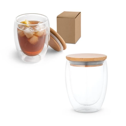 ECUADOR L. Borosilicate glass travel cup 350 mL (NPS-94767-160)