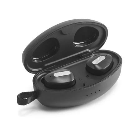 DESCRY. Wireless charger in zinc and Wireless earphones in metal and ABS acrylic (NPS-97922-107)