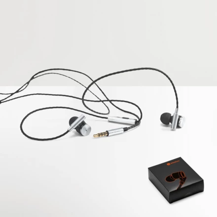 VIBRATION. In-Ear Kopfhörer aus Metall und ABS mit Mikrofon (NPS-97923-107)