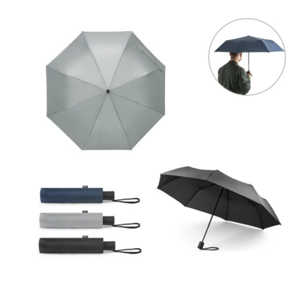 CIMONE. Telescopic umbrella in recycled polyester (100% rPET) 190T pongee with automatic opening (NPS-99041-123)