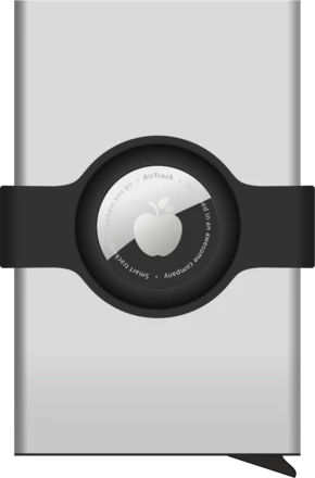 Etui na karty kredytowe RFID z uchwytem na Airtag 216310840 - srebrny (NJG-216310840)