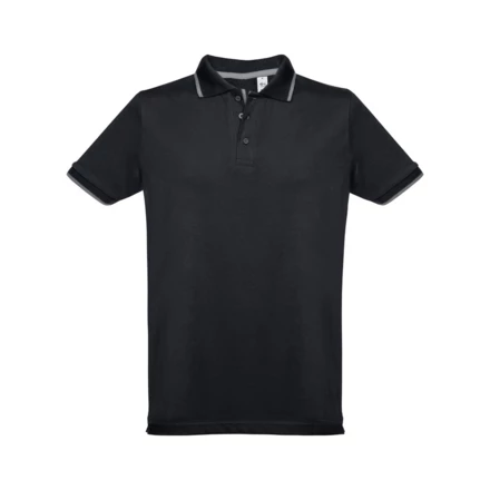 THC ROME. Zweifarbiges Baumwoll-Poloshirt für Herren (NPS-30137-103-S)