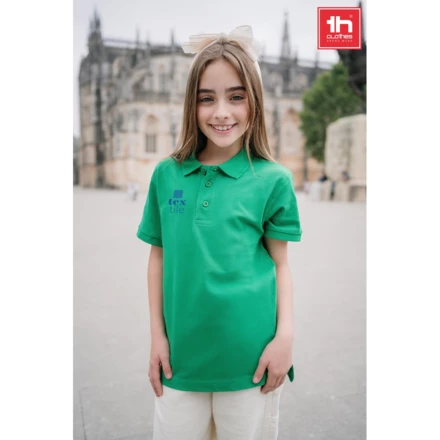 THC ADAM KIDS. Kurzärmeliges Baumwoll-Poloshirt für Kinder (unisex) (NPS-30173-108-10)