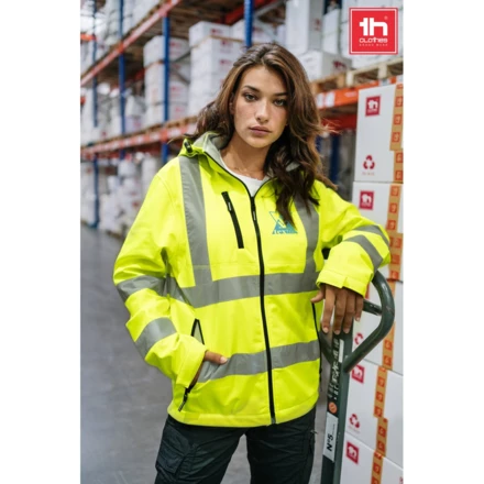 THC ZAGREB WORK. High-visibility softshell jacket (unisex, class 111) (NPS-30182-198-L)