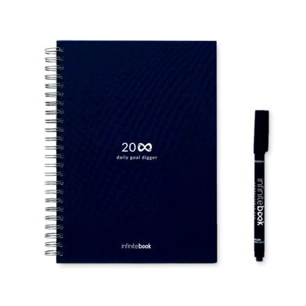 STARTER KIT INFINITE PLANNER A5. Zestaw zawiera „Infinite Diary”, zestaw do czyszczenia, marker i uchwyt na marker (NPS-33202-134)