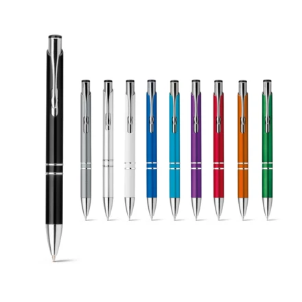 BETA PLASTIC. ABS ball pen with metal clip (NPS-81182-124)