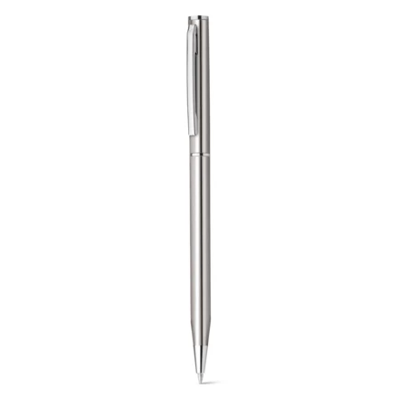 LESLEY METALLIC. Aluminium ball pen with clip and twist mechanism (NPS-81185-107)
