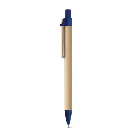 NAIROBI. Kraft paper ball pen with wooden clip (NPS-91292-104)