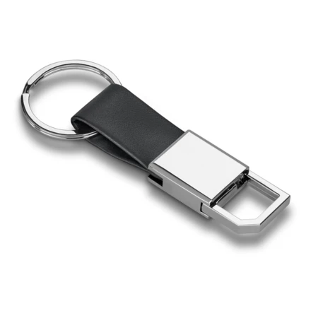 BOURCHIER. Metal and PU keyring with hook (NPS-93363-103)