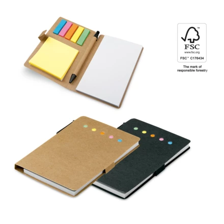 COOPER. Coloured sticky notepad with 6 sets (NPS-93791-160)