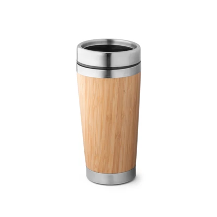 PIETRO. Bamboo and stainless steel travel cup 500 mL (NPS-94241-160)