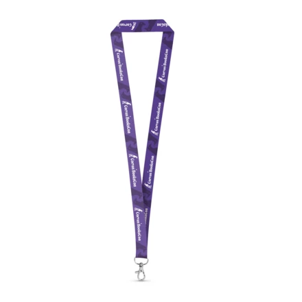 WINDSOR. SET Lanyard SUBLIMATION Long II (20 mm) aus recyceltem Polyester (100% rPET) mit 20 mm Schnappkarabiner (NPS-94974-106)