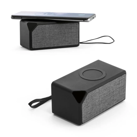 GRUBBS. ABS portable speaker with wireless charging (NPS-97933-103)