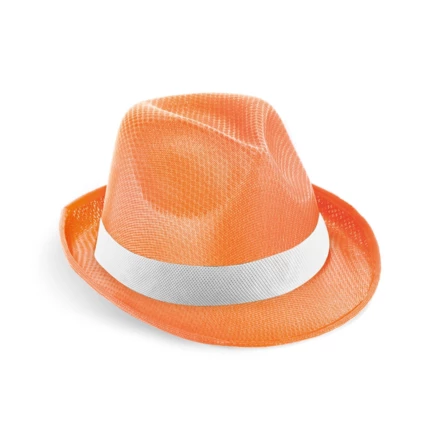 MANOLO POLI. Hat in PP with white polyester ribbon (NPS-99086-128)