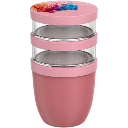 Mepal Ellipse 3-częściowy izolowany pojemnik na lunch o pojemności 500 ml + 2 x 200 ml (NPC-11314336)