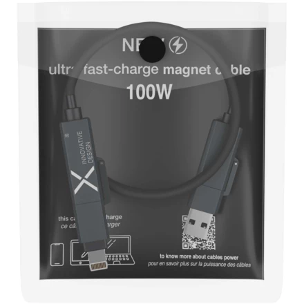 SCX.design C59 magnetyczny kabel do ładowania o mocy 100 W w izolacji z silikonu (NPC-2PX21590)