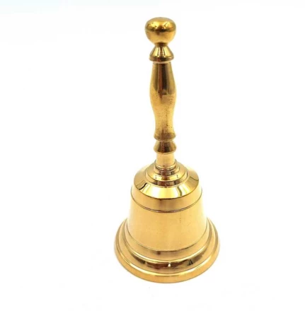 Dzwoneczek Dzwonek Ręczny Mosiężny 11,5cm - NI7674 (NMT-320554)