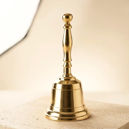 Dzwoneczek Dzwonek Ręczny Mosiężny 11,5cm - NI7674 (NMT-320554)