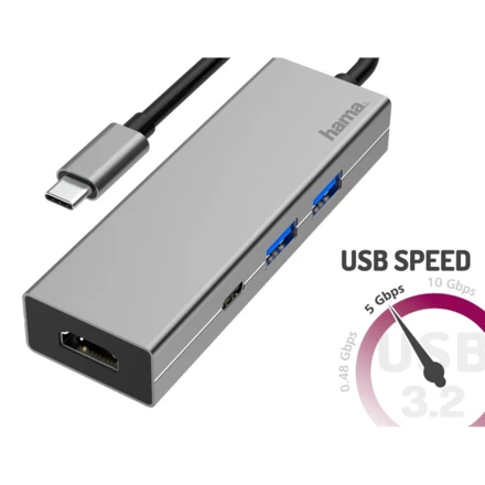 Hub USB, USB-C, HDMI Hama (NAX-VH070-19)