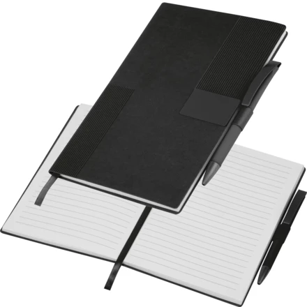 Notes A5 w linie z długopisem MERSIN - czarny - (NEG-5620-03)
