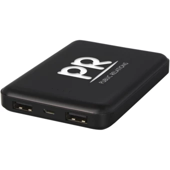 Gleam ultra cienki, podświetlany powerbank o pojemności 5000 mAh (NPC-12420890)