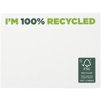 Karteczki samoprzylepne z recyklingu o wymiarach 100 x 75 mm Sticky-Mate® (NPC-21287011)