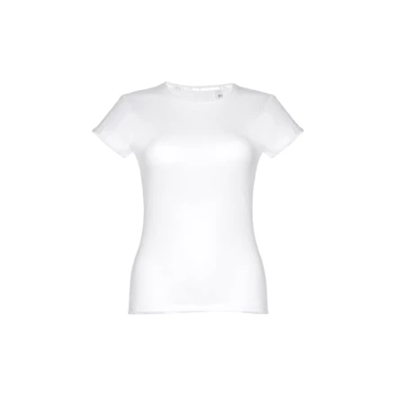 THC SOFIA WH. Women's fitted short sleeve cotton T-shirt. White (NPS-30105-106-M)