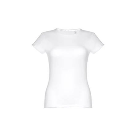 THC SOFIA WH. Women's fitted short sleeve cotton T-shirt. White (NPS-30105-106-XL)