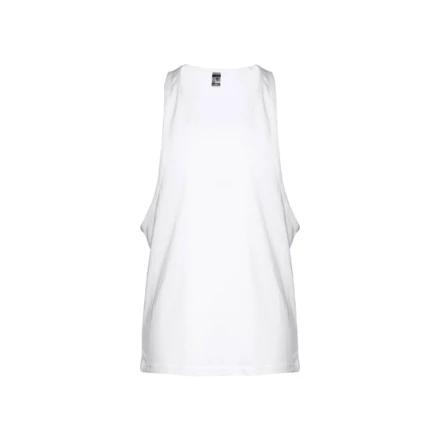 THC IBIZA WH. Men's split-sleeve cotton T-shirt with dropped armholes (NPS-30121-106-L)