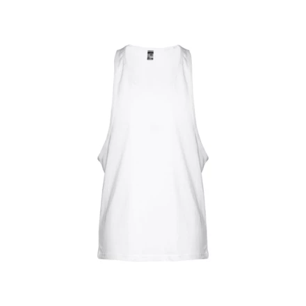 THC IBIZA WH. Men's split-sleeve cotton T-shirt with dropped armholes (NPS-30121-106-XXL)