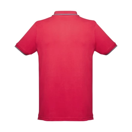 THC ROME. Men's Polo Shirt with contrast colour trim and buttons (NPS-30137-105-XL)