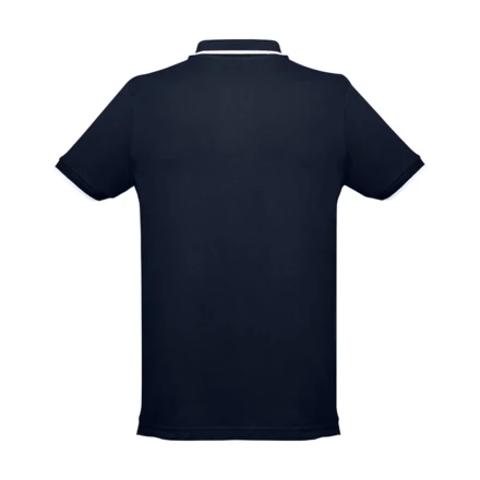 THC ROME. Men's Polo Shirt with contrast colour trim and buttons (NPS-30137-134-M)