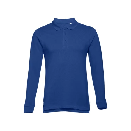 THC BERN. Langarm-Poloshirt für Herren aus kardierter Baumwolle (NPS-30141-114-S)