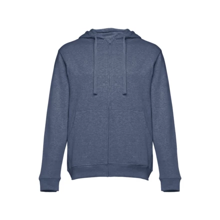 THC AMSTERDAM. Men's hoodie in cotton and polyester with full zip (NPS-30161-194-L)
