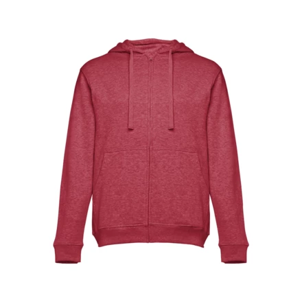 THC AMSTERDAM. Men's hoodie in cotton and polyester with full zip (NPS-30161-195-XL)