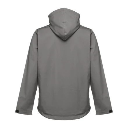 THC ZAGREB. Men's softshell jacket with detachable hood and rounded back hem (NPS-30180-113-S)